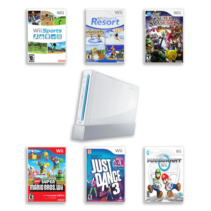 Nintendo Wii Console with Top Games