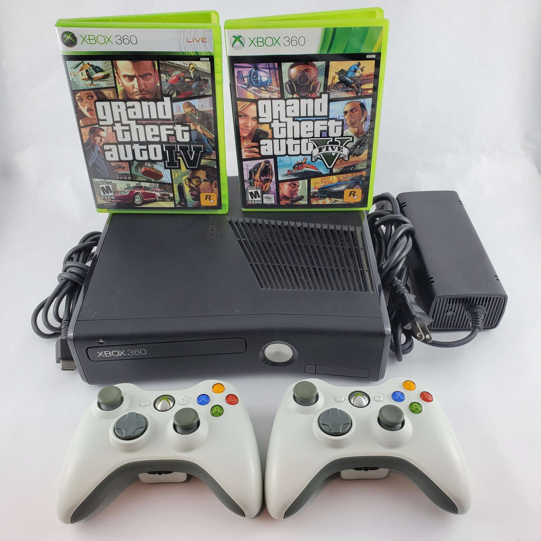 Xbox 360 Console Bundle: Grand Theft Auto IV & V