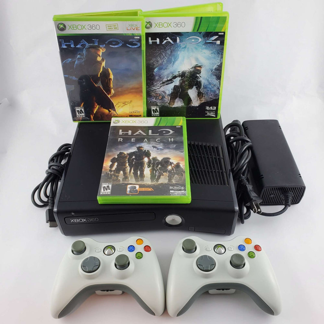 Xbox 360 Console Bundle: Halo 3, 4 & Reach