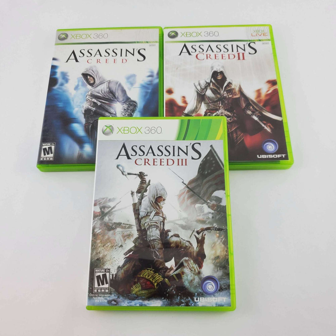 Xbox 360 Console Bundle: Assassin's Creed I, II & III | Retrolio Games