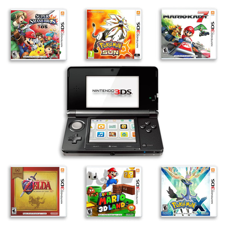 Nintendo 3DS Console With Top Games