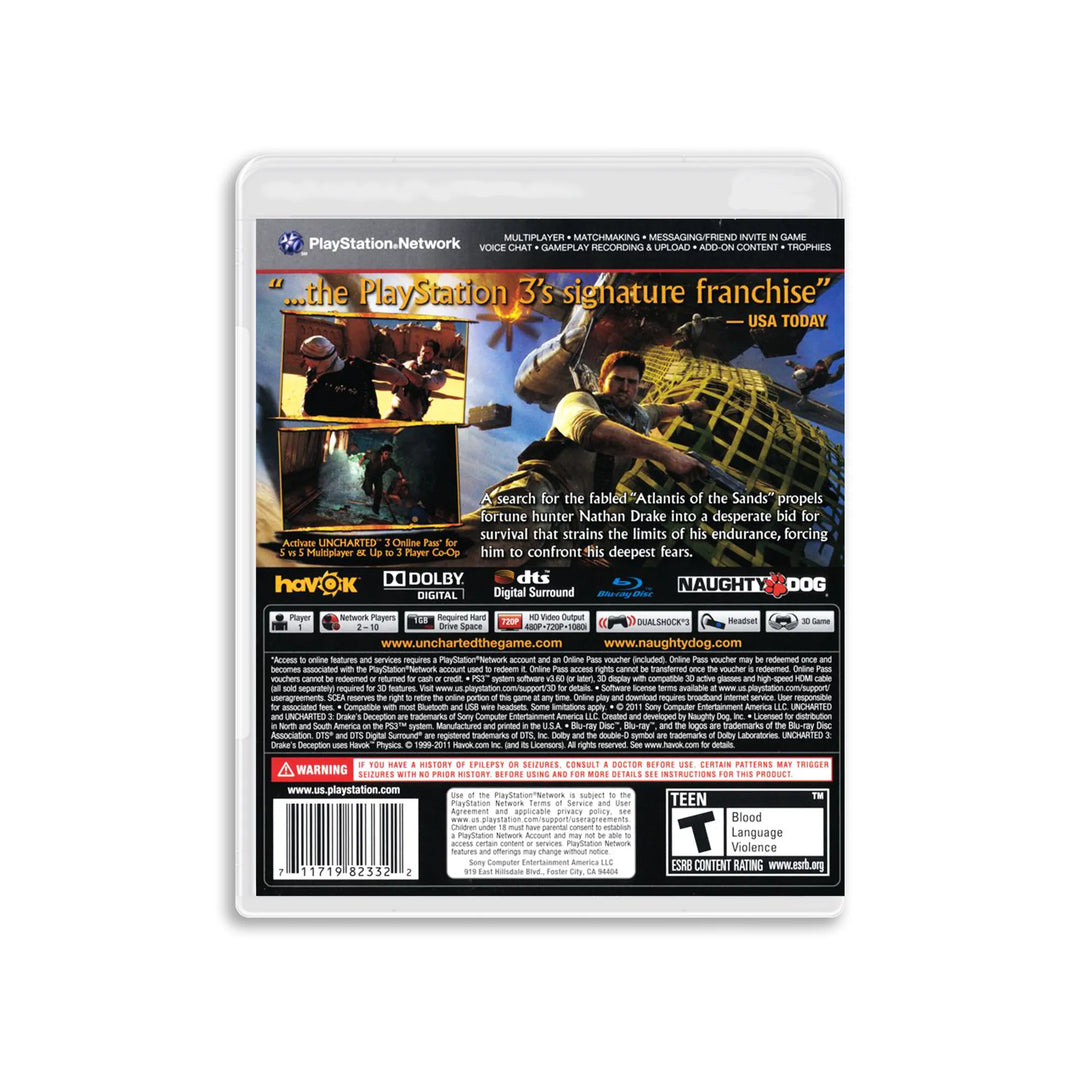 Uncharted 3: Drake's Deception - PS3 Game