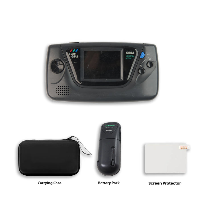 Sega Game Gear Console Battery pack, Carrying Case and Screen Protector