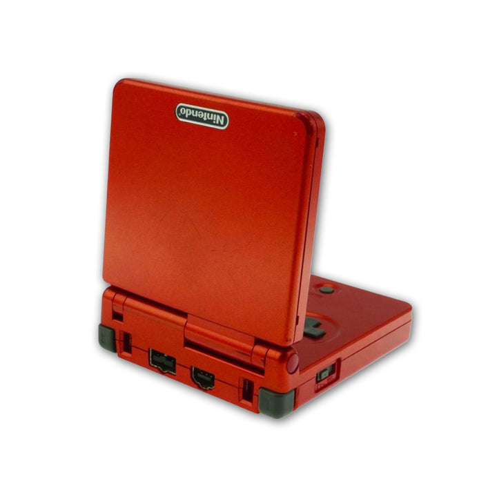 Gameboy Advance (GBA) SP Console Red Back Side With Right Angle