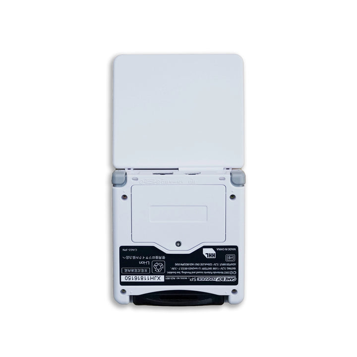 Gameboy Advance (GBA) SP Console SIlver Bottom Side