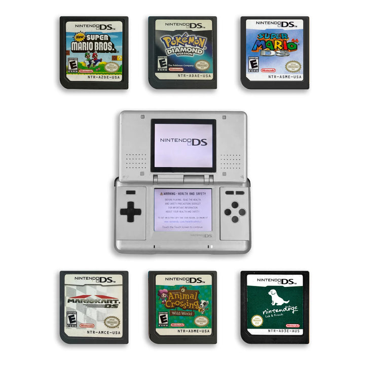 Nintendo DS Original Console Pure White Witth Top Games