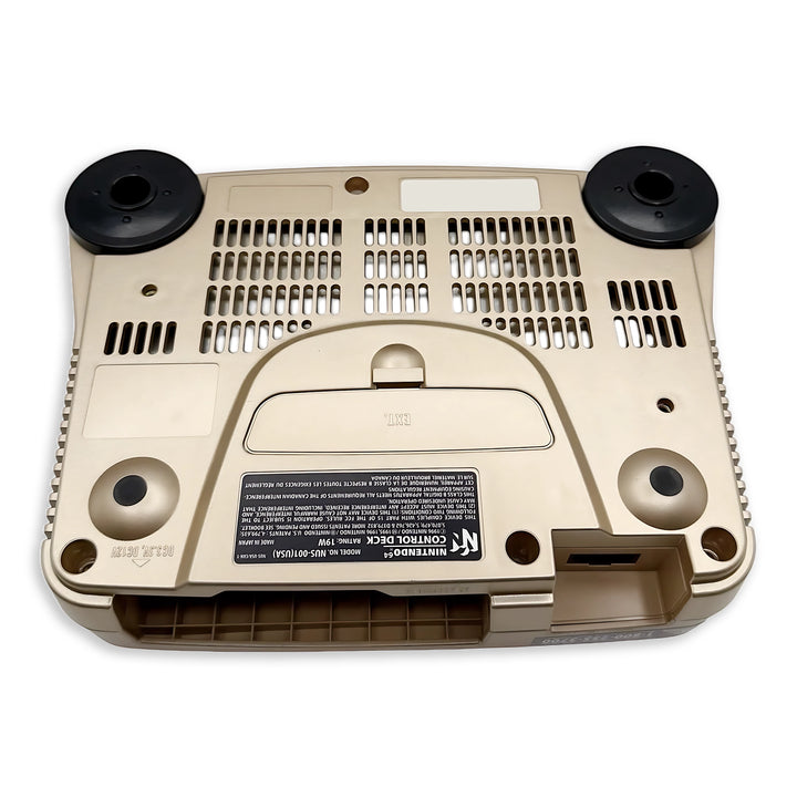 Nintendo 64 N64 Console Gold Bottom View