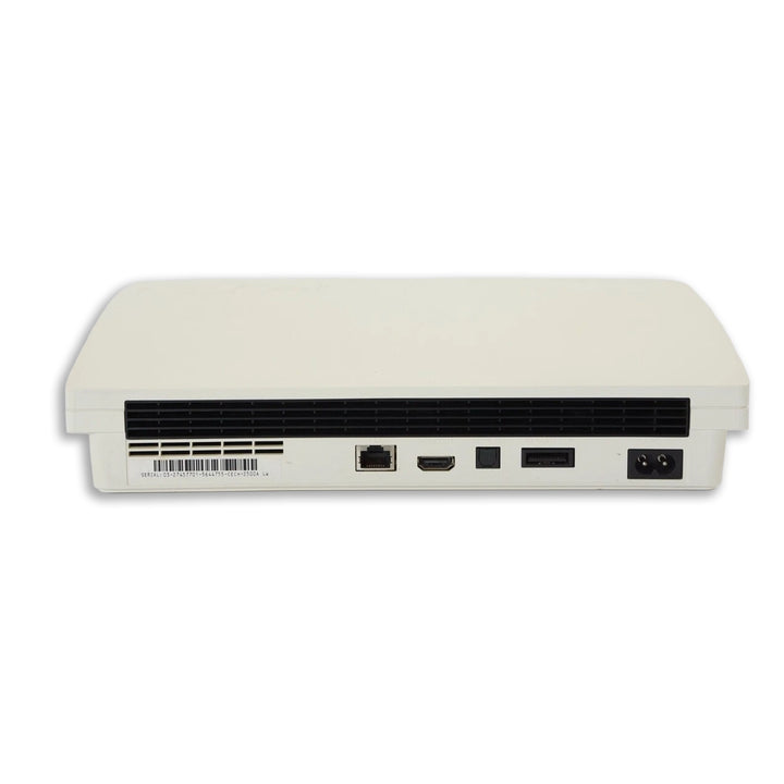 Sony PlayStation 3 Slim Console White Back Side