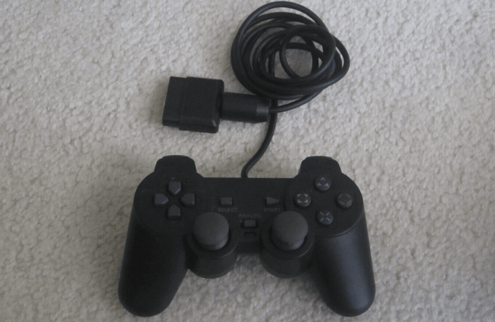 PS2 2 Controller Black 3rd Party