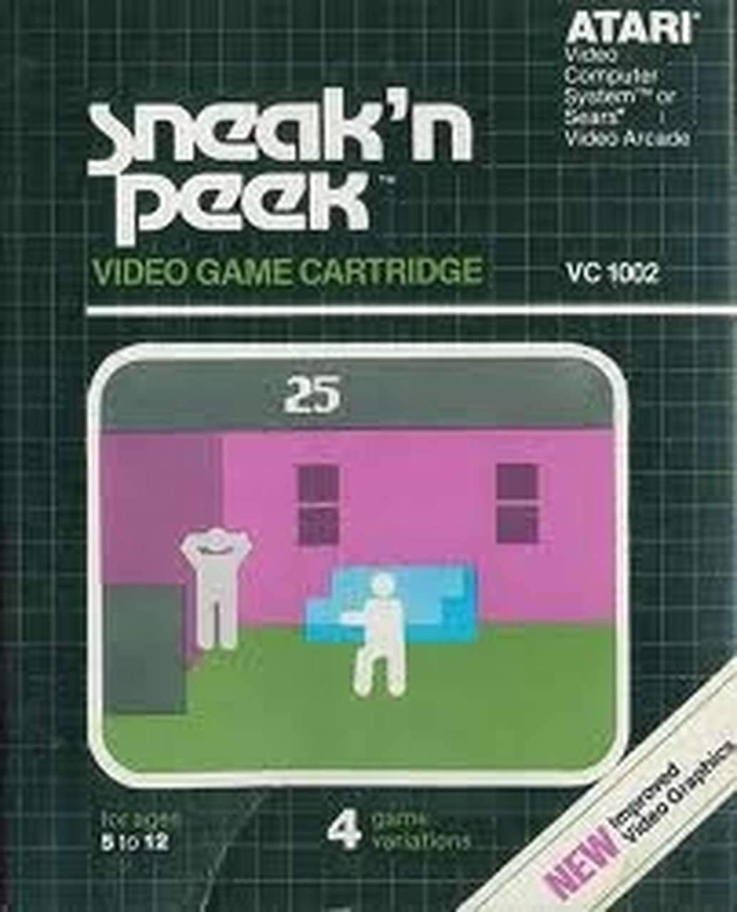 SNEAK'N PEEK - ATARI 2600 GAME - Atari 2600 Game | Retrolio Games