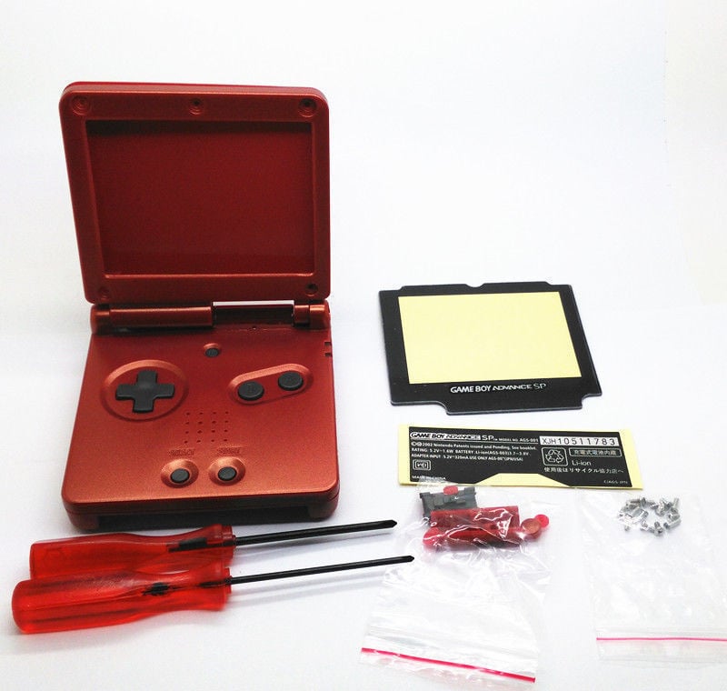 Game Boy Advance SP Replacement Housing - Flame Red (Retro Fam)