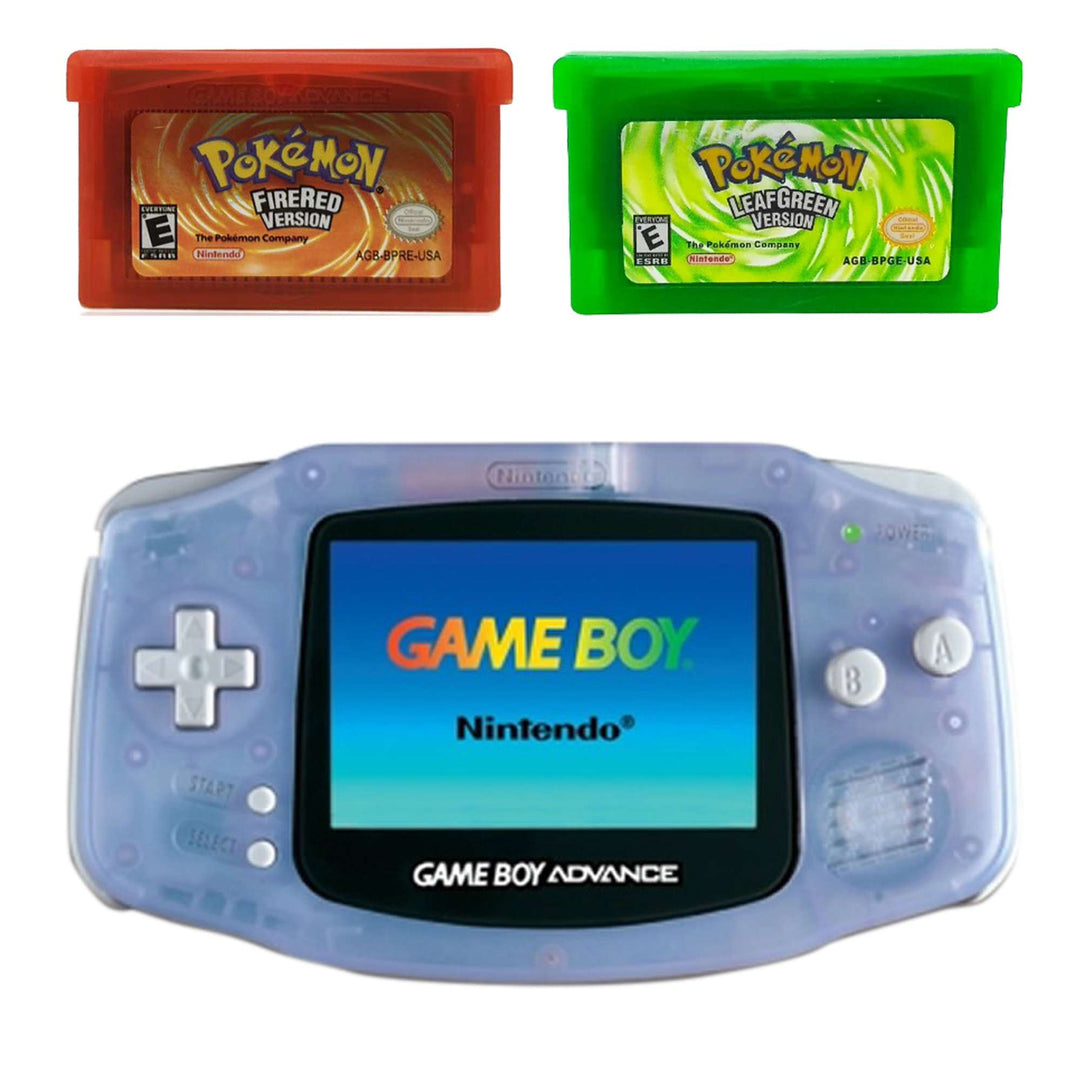 Nintendo Gameboy Advance Console: Pokémon Bundle 2 - Clear Blue (Retro Fam)