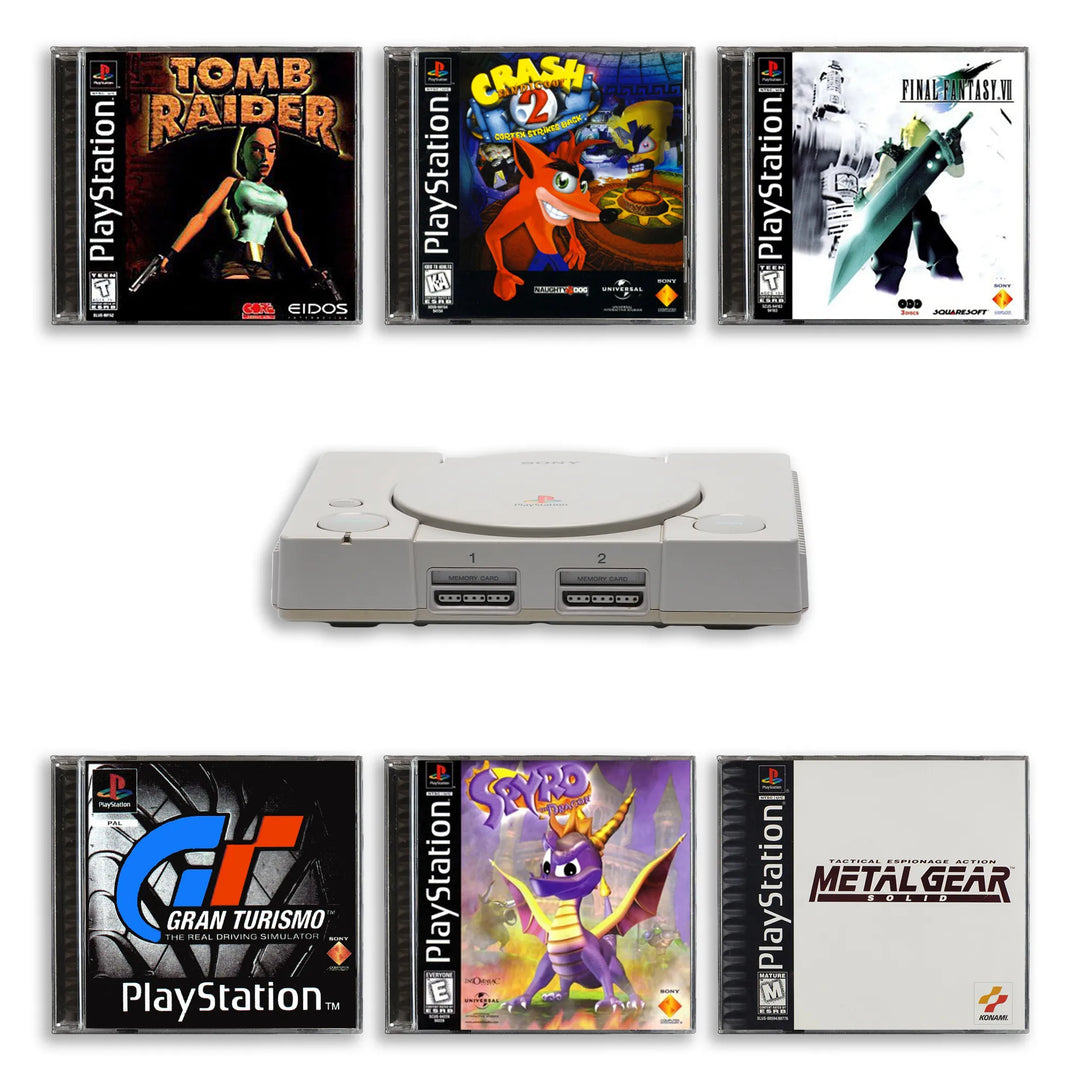 Playstation 1 PS1 Console with Top Games