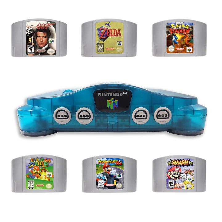 Nintendo 64 N64 Console with Top Games