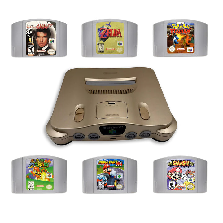 Nintendo 64 N64 Console With Top Games