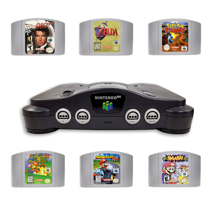 Nintendo 64 N64 Console With Top Games