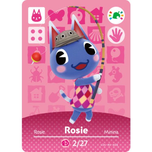 Animal Crossing amiibo Festival amiibo card - Rosie (Retro Fam)