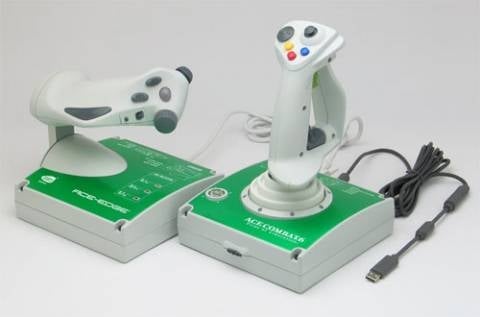 Xbox 360 Ace Combat Flight Stick & Throttle Controller (Retro Fam)