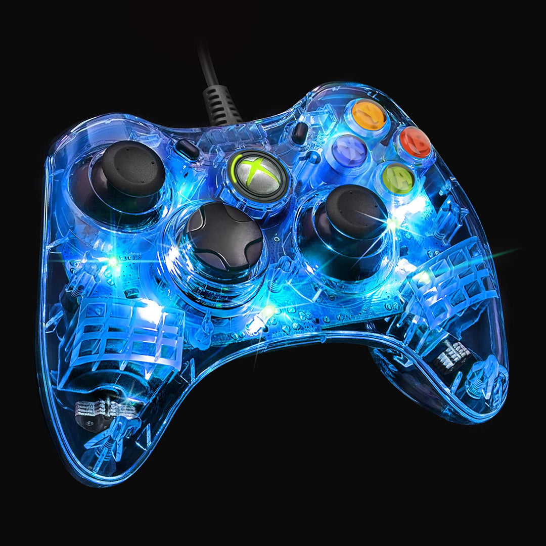 Xbox 360 After Glow Blue Controller (Retro Fam)