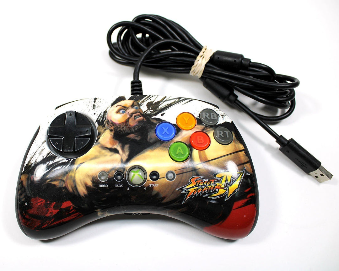 Xbox 360 MadCatz Street Fighter IV Zangief Wired Controller (Retro Fam)