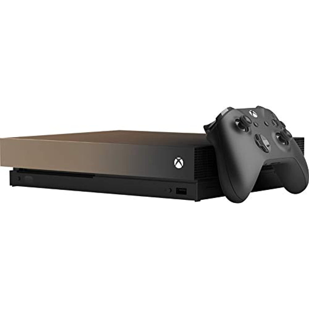 Xbox One X Console with Side Angle