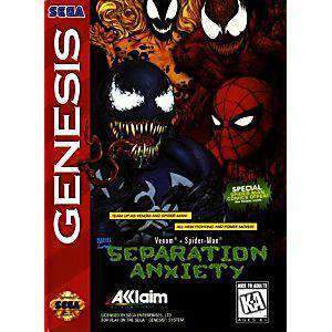 Spider-Man Venom Separation Anxiety - Genesis Game (Retro Fam)