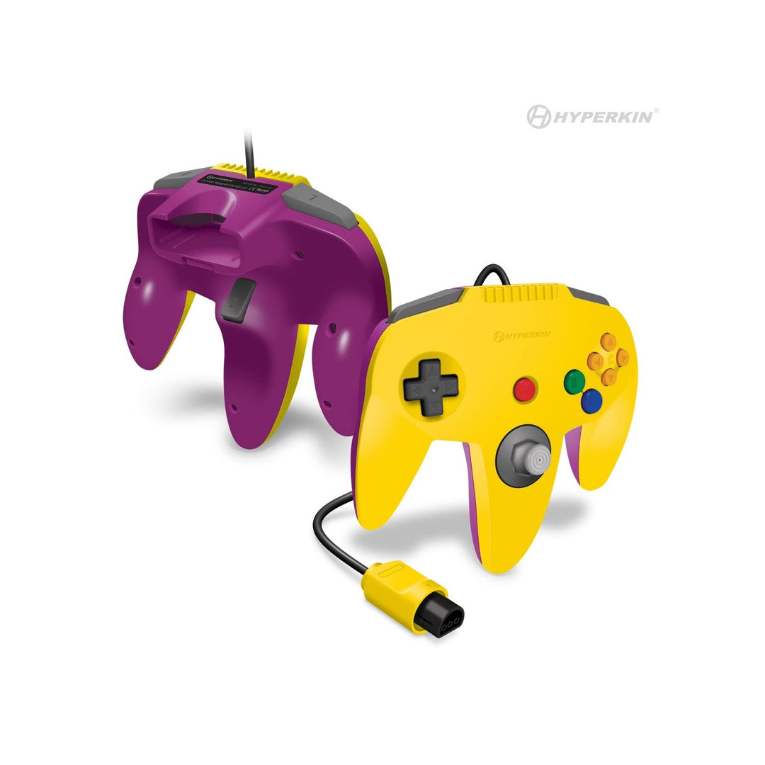 Captain Premium Controller Funtoon Collectors Edition for N64 - Rival Yellow (Retro Fam)