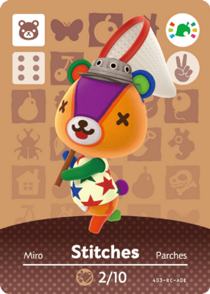 Animal Crossing amiibo Card 3pk - Rosie, Goldie, & Stitches (Retro Fam) - Image 3