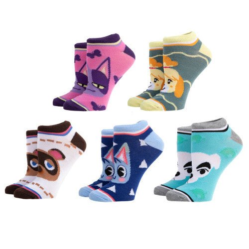 Socks: Animal Crossing Crew (5-pack) (Retro Fam)