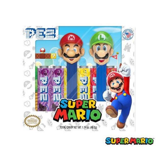 PEZ : Super Mario Twin Pack - Mario et Luigi (Retro Fam)