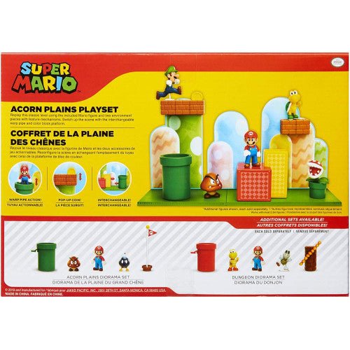 World of Nintendo 2.5" Inch Acorn Plains Playset (Retro Fam)
