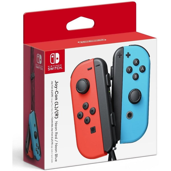 Switch Joy-Con (L/R) - Neon Blue & Red (Retro Fam) - Image 2