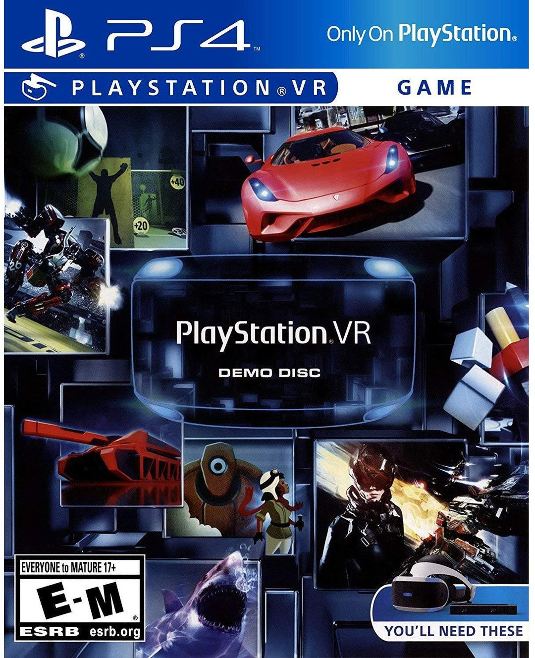 Disco de demostración de PlayStation VR: juego de PS4 completo en caja (Retro Fam)
