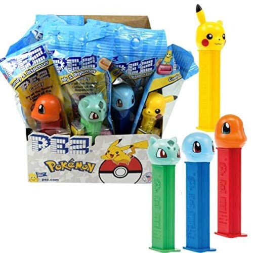 PEZ : Pokémon - Présentoir en sachet (12) (Retro Fam)
