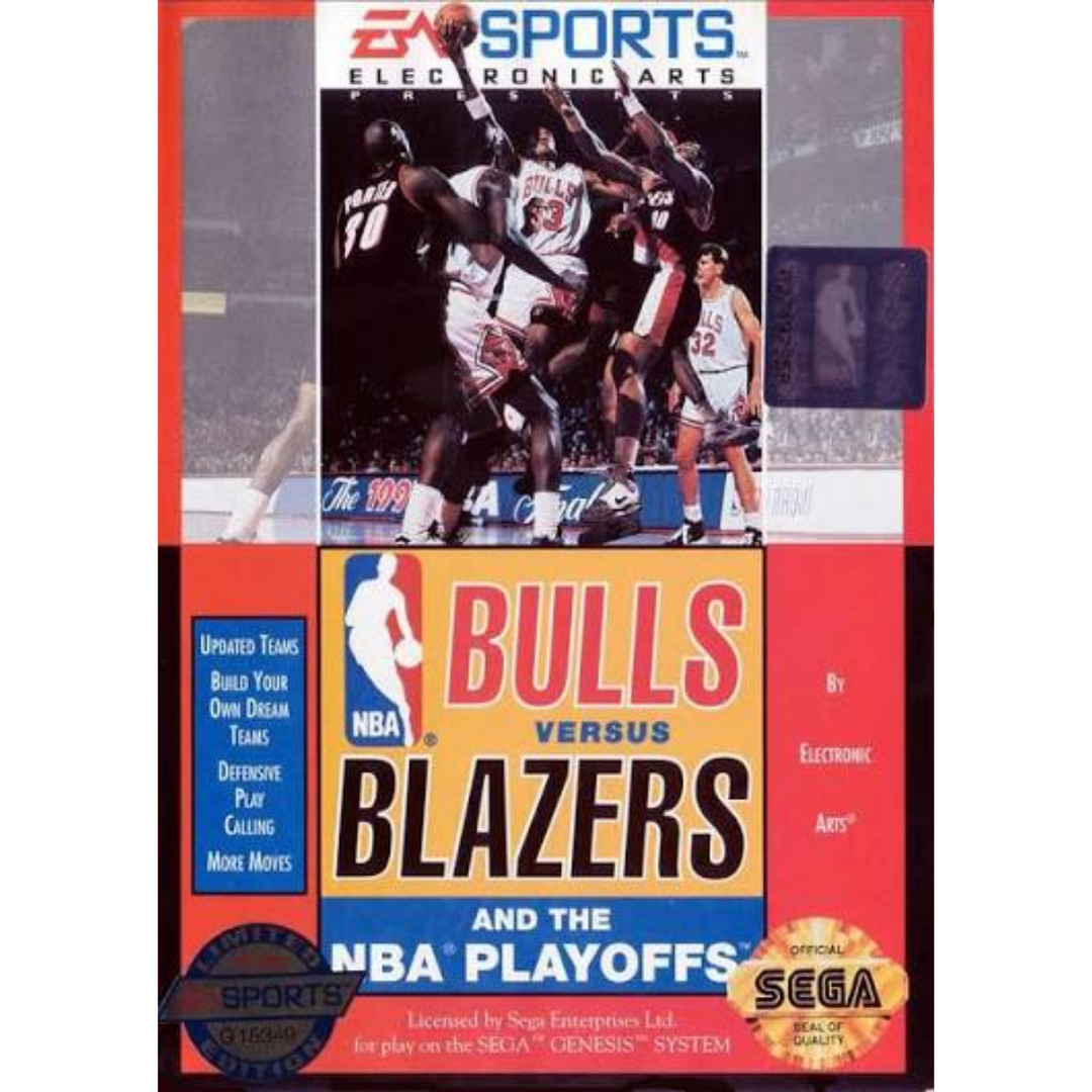 Bulls vs. Blazers - Sega Genesis Game