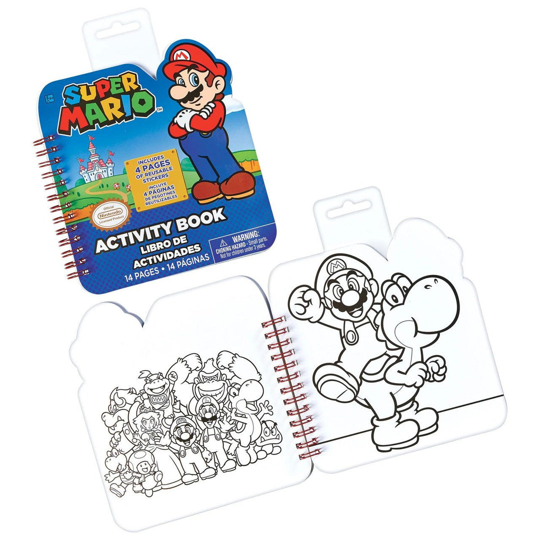 Party Supplies: Super Mario Brothers - Sticker Activity Book (Retro Fam)