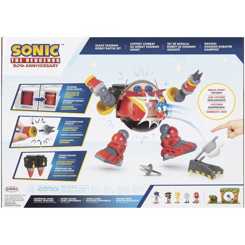 Sonic: 2.5" Figure Playset Giant Eggman Robot Battle (Retro Fam)