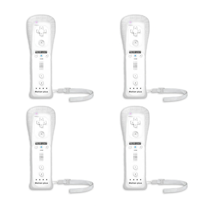 White Wii 4 Controller (Remote) with Strap – Third-Party