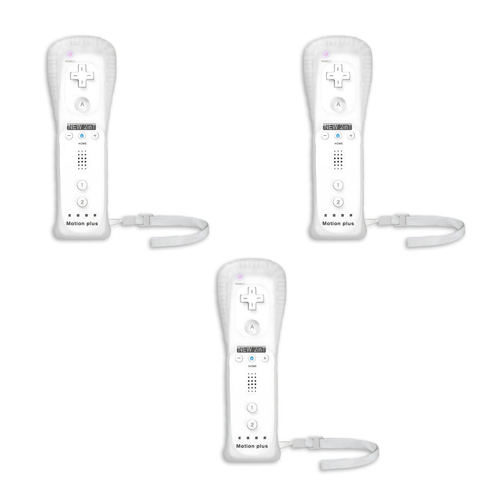 White Wii 3 Controller (Remote) with Strap – Third-Party