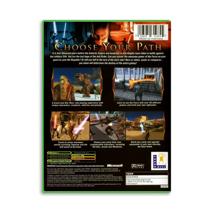 Star Wars: Knights of the Old Republic - Xbox Game