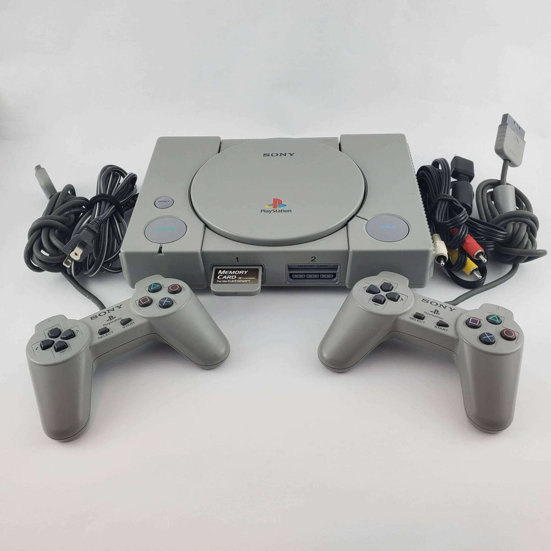 Playstation 1 (PS1) Console Bundle: Gran Turismo 1 & 2