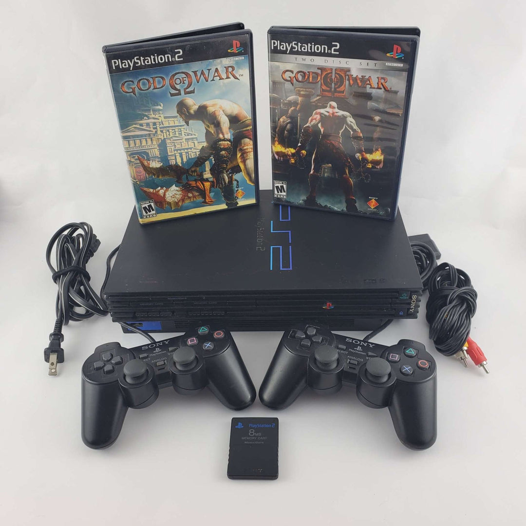 Playstation 2 (PS2) Console Bundle: God of War 1 & 2
