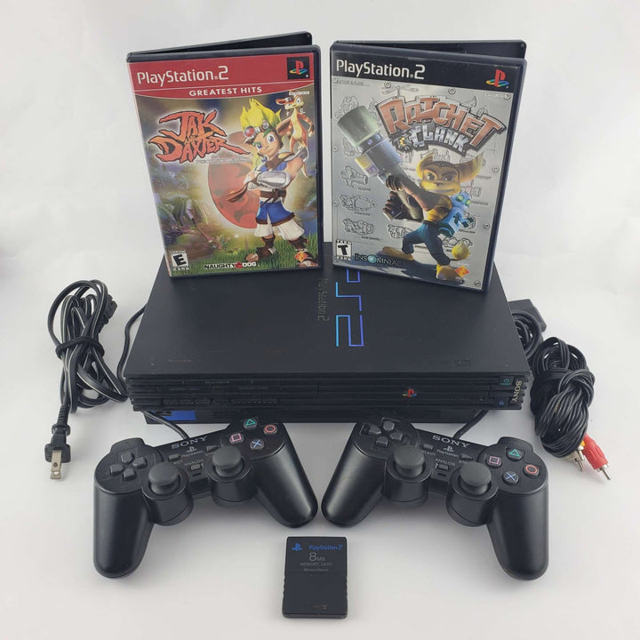 Playstation 2 (PS2) Console Bundle: Jak & Daxter / Ratchet & Clank