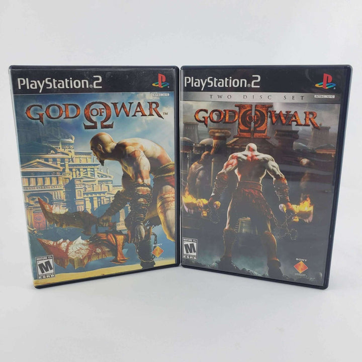 Playstation 2 (PS2) Console Bundle: God of War 1 & 2