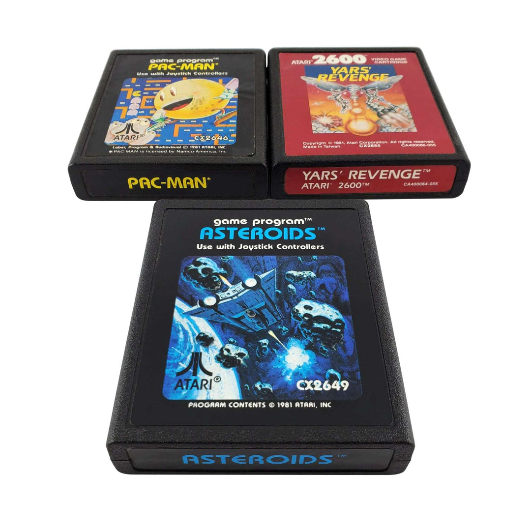 Atari 2600 Bundle: Pac-Man, Asteroids & Yars' Revenge