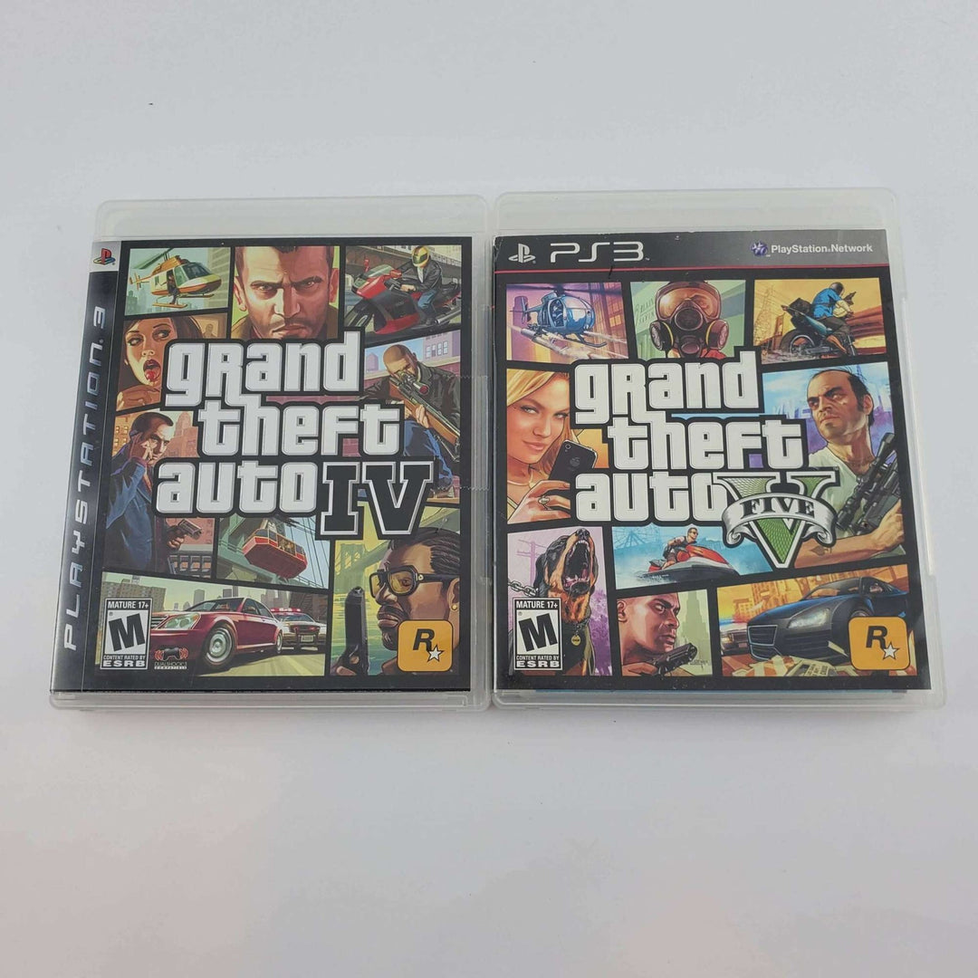 Playstation 3 (PS3) Console Bundle: Grand Theft Auto IV + V