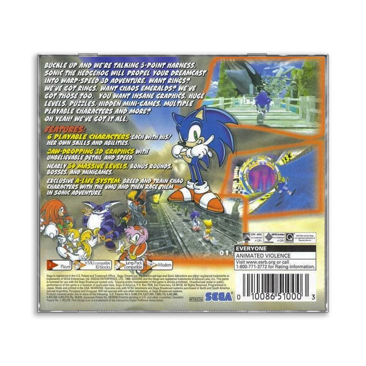 Sonic Adventure - Dreamcast Game