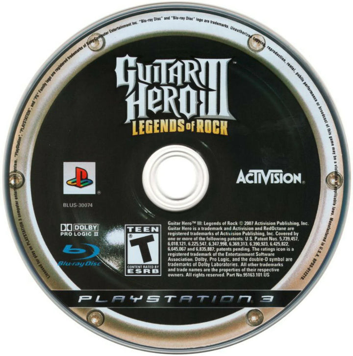 Guitar Hero III Legends of Rock – PS3 Game (Retro Fam)