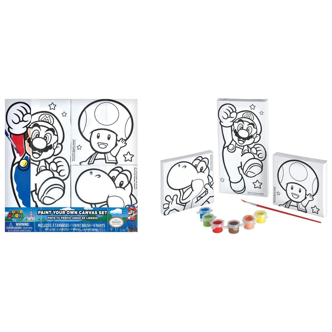 Articles de fête : Toile à colorier Super Mario Bros. (Retro Fam)