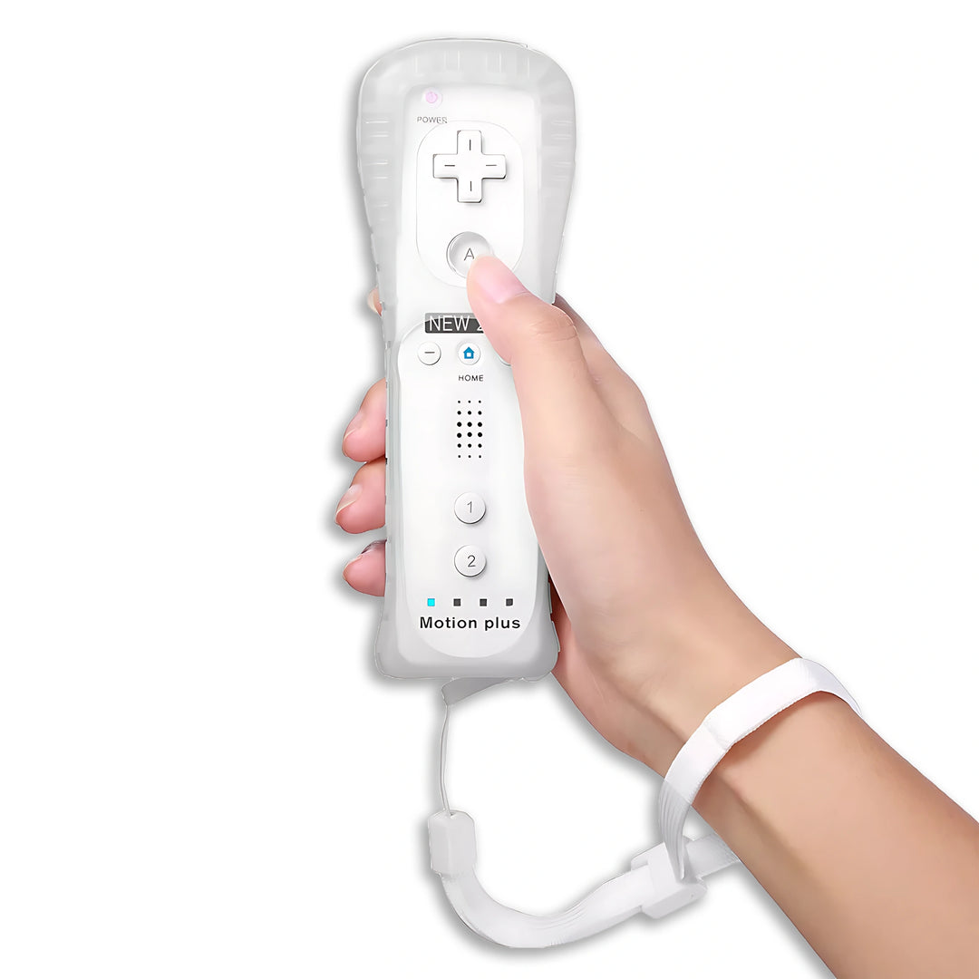 White Wii 4 Controller (Remote) with Strap – Third-Party